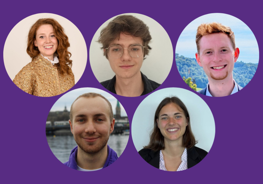 Portraits des neuen Boards von Volt Schweiz für 2026 bis 2028